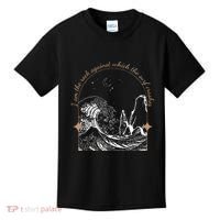 Against Which The Surf Crashes Kids T-Shirt thumb 0