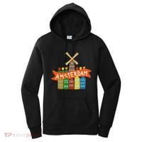 Amsterdam Windmill Tulips Houses Holland Netherlands Women's Hoodie thumb 0