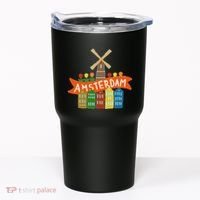 Amsterdam Windmill Tulips Houses Holland Netherlands Tumbler thumb 0