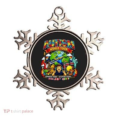 Autism World Tour Exapanding Minds Acepting Hearts Ornament