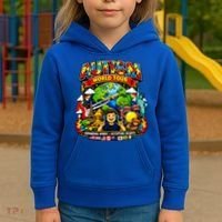 Autism World Tour Exapanding Minds Acepting Hearts Kids Hoodie thumb 3