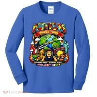 Autism World Tour Exapanding Minds Acepting Hearts Kids Long Sleeve Shirt thumb 0
