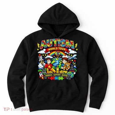 Autism World Tour Embrace Support Inspire Hoodie