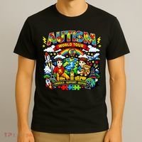Autism World Tour Embrace Support Inspire T-Shirt thumb 3
