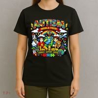 Autism World Tour Embrace Support Inspire T-Shirt thumb 4