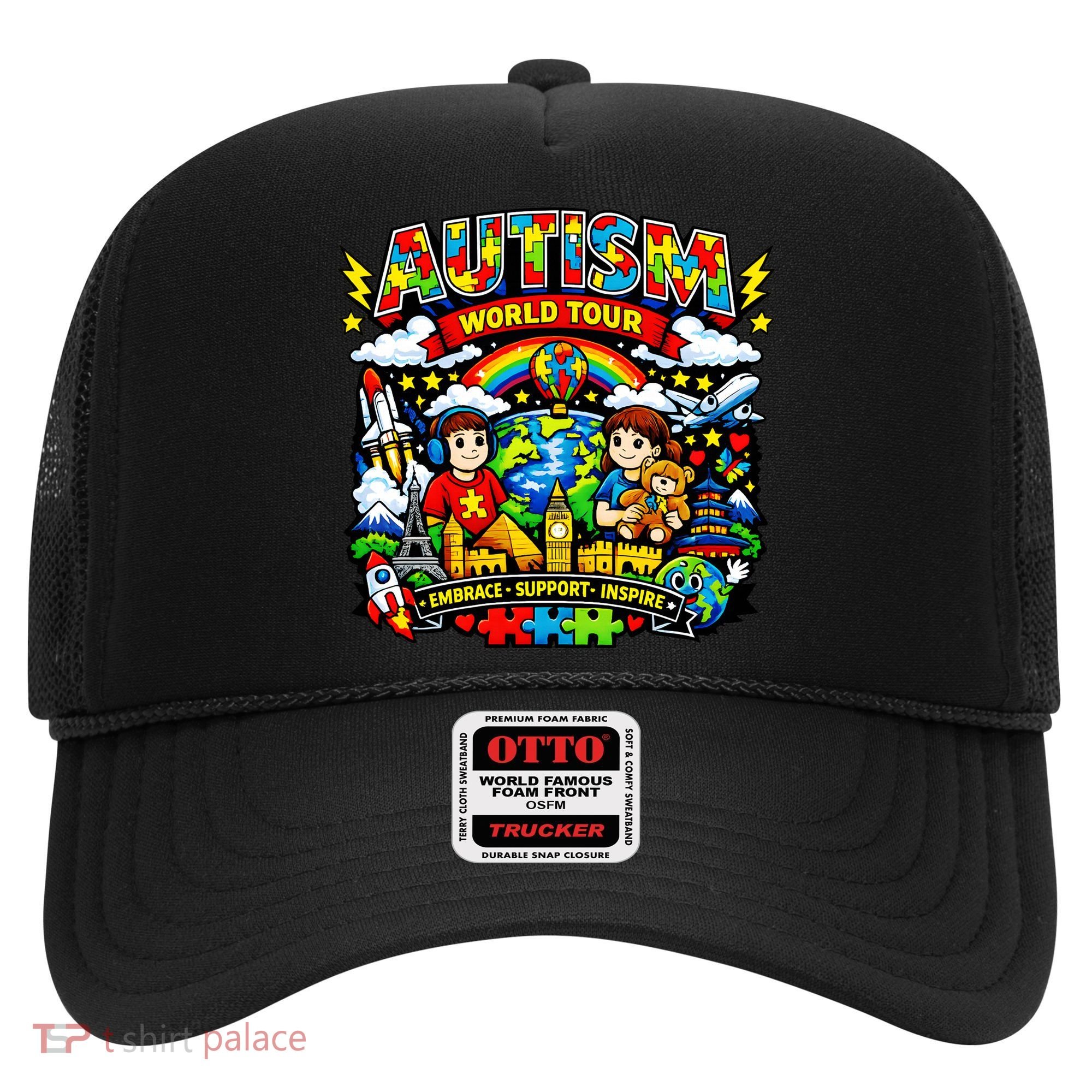 Autism World Tour Embrace Support Inspire Hat