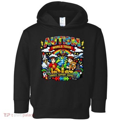 Autism World Tour Embrace Support Inspire Toddler Hoodie