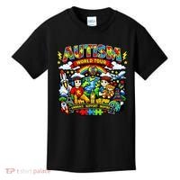 Autism World Tour Embrace Support Inspire Kids T-Shirt thumb 0