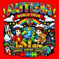 Autism World Tour Embrace Support Inspire Santa Hat thumb 1