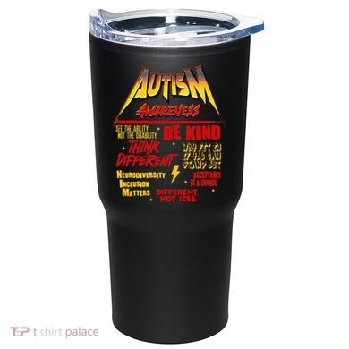 Autism World Tour Front And Back Tumbler back