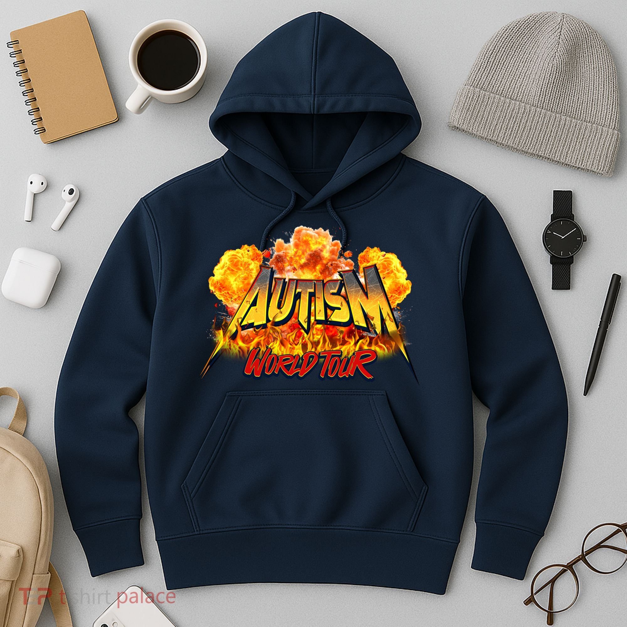 Autism World Tour Front And Back Hoodie