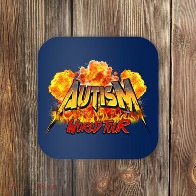 Autism World Tour Front And Back Coaster