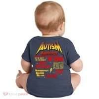 Autism World Tour Front And Back Baby Bodysuit thumb 1