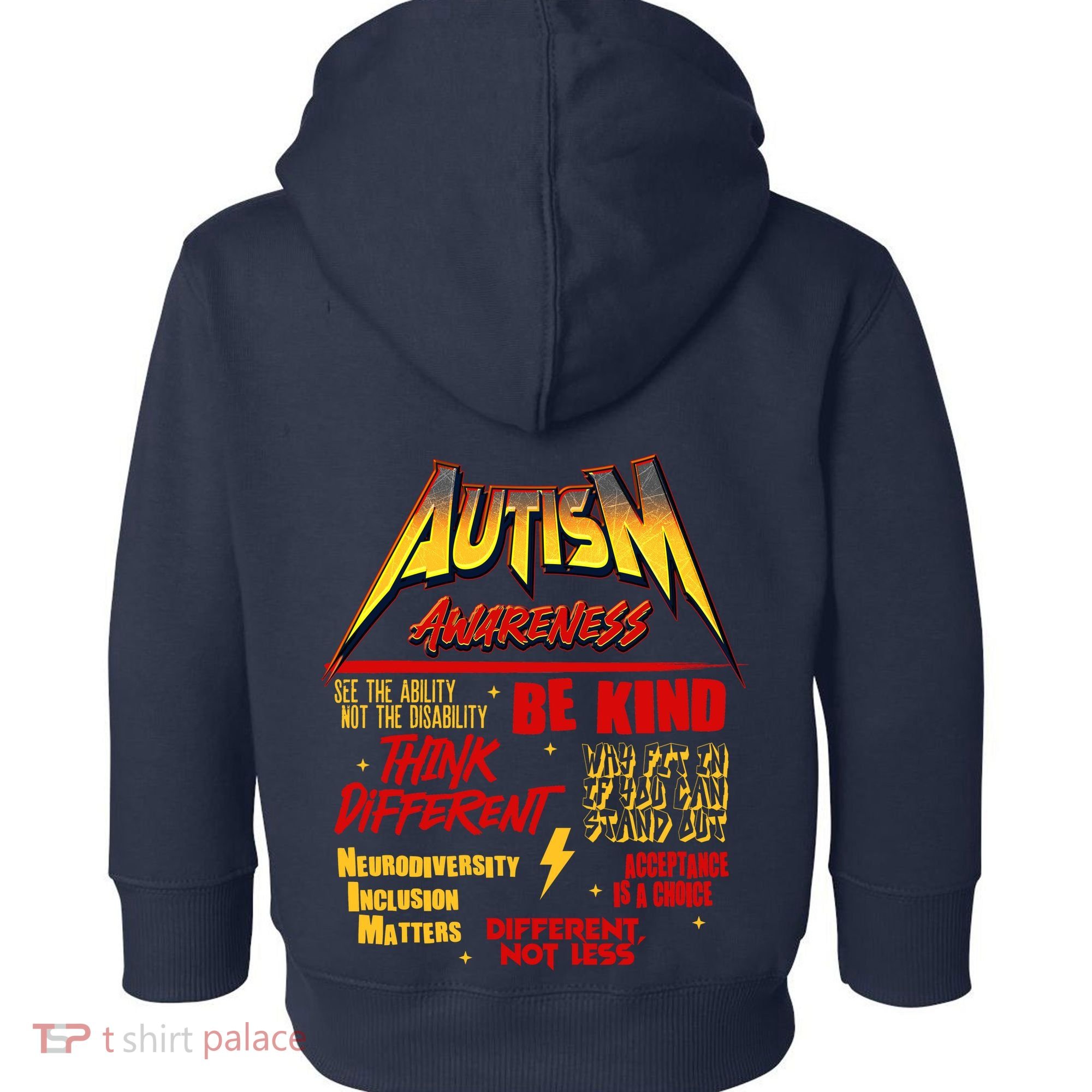 Autism World Tour Front And Back Toddler Hoodie
