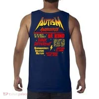 Autism World Tour Front And Back Tank Top thumb 1