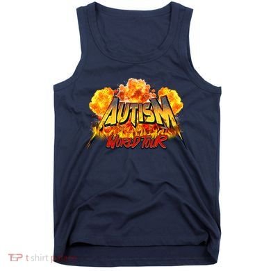 Autism World Tour Front And Back Tank Top
