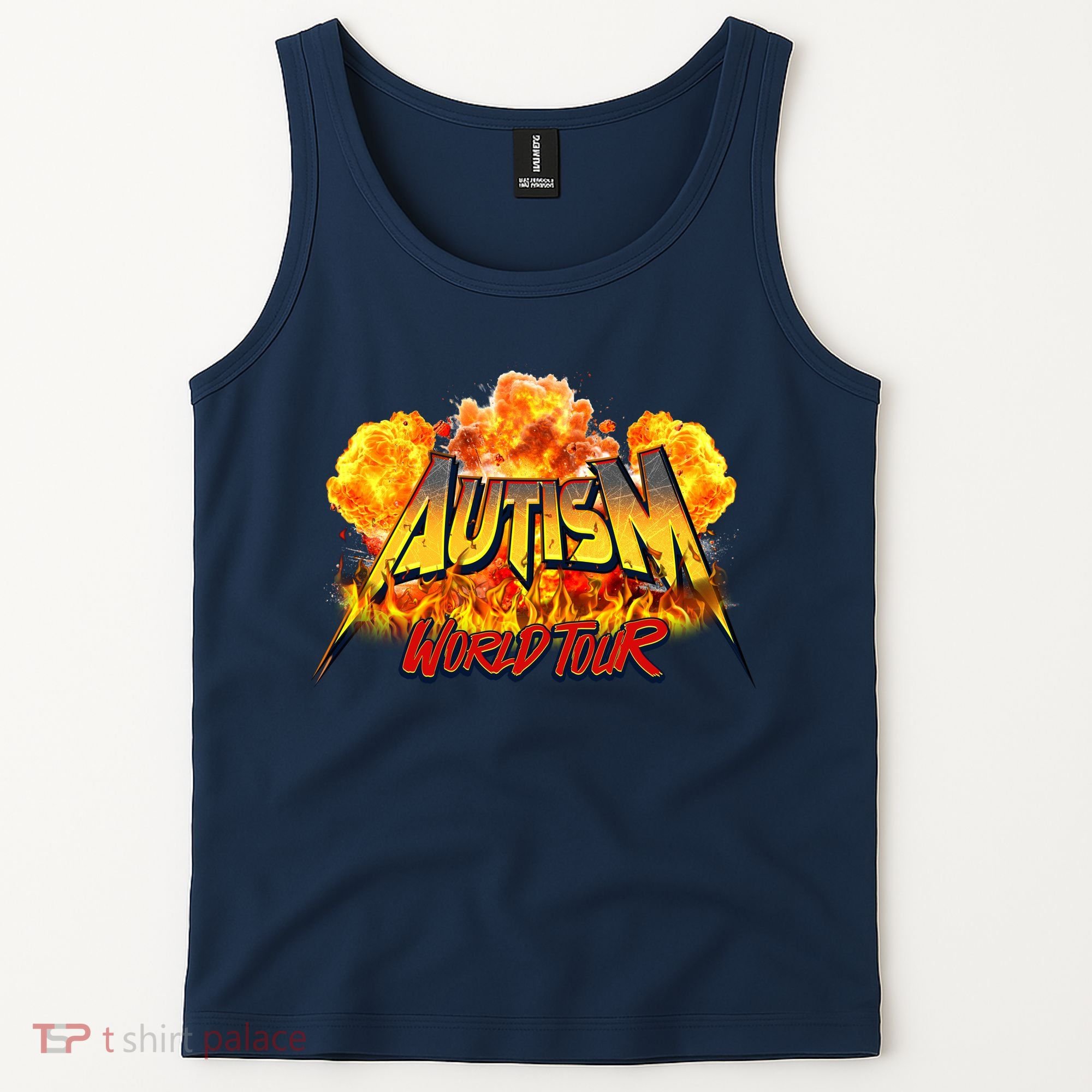 Autism World Tour Front And Back Tank Top