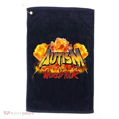 Autism World Tour Front And Back Golf Towel