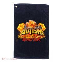 Autism World Tour Front And Back Golf Towel thumb 0