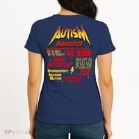 Autism World Tour Front And Back Women's T-Shirt thumb 1