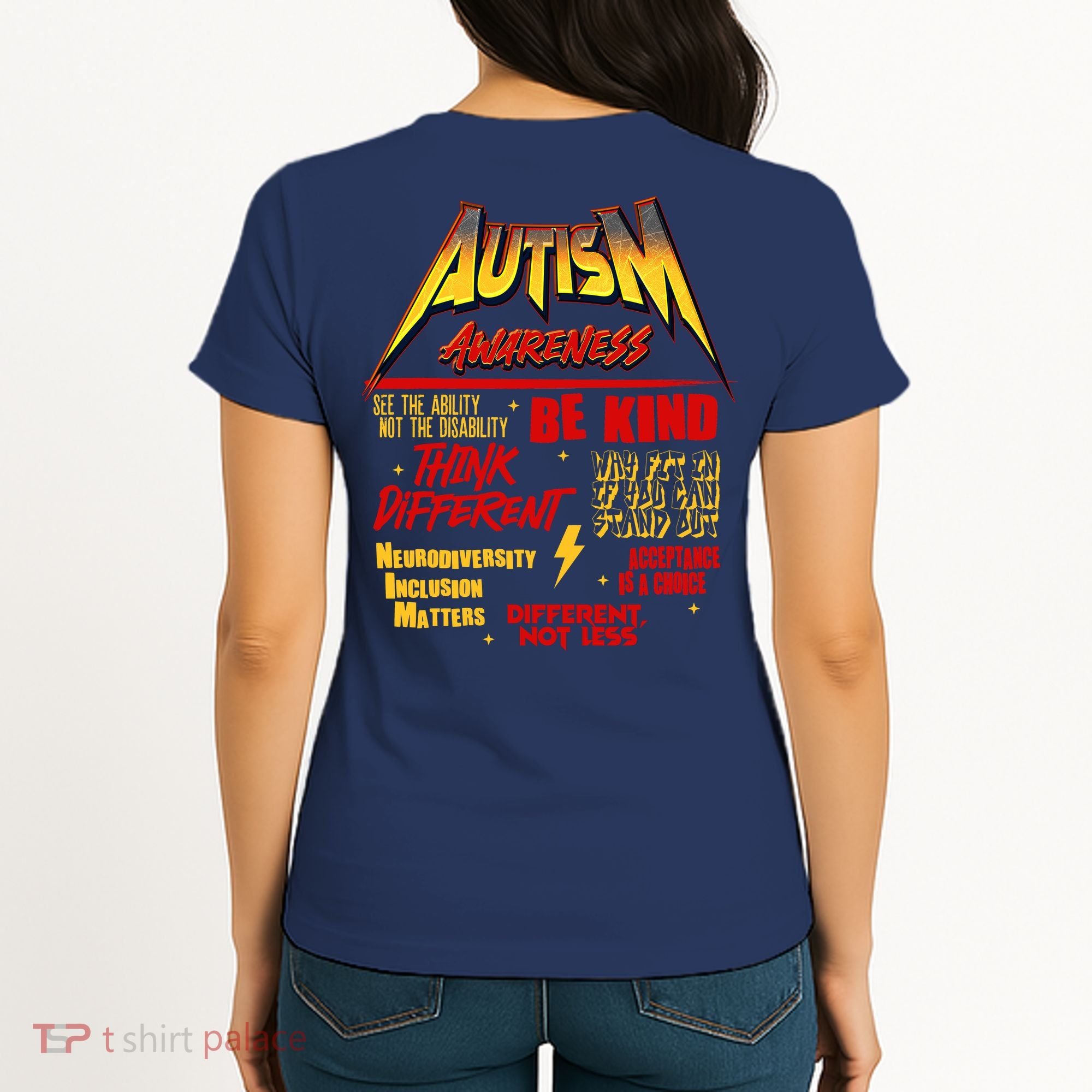 Autism World Tour Front And Back Women's T-Shirt