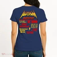 Autism World Tour Front And Back Women's T-Shirt thumb 1