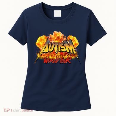 Autism World Tour Front And Back Women's T-Shirt