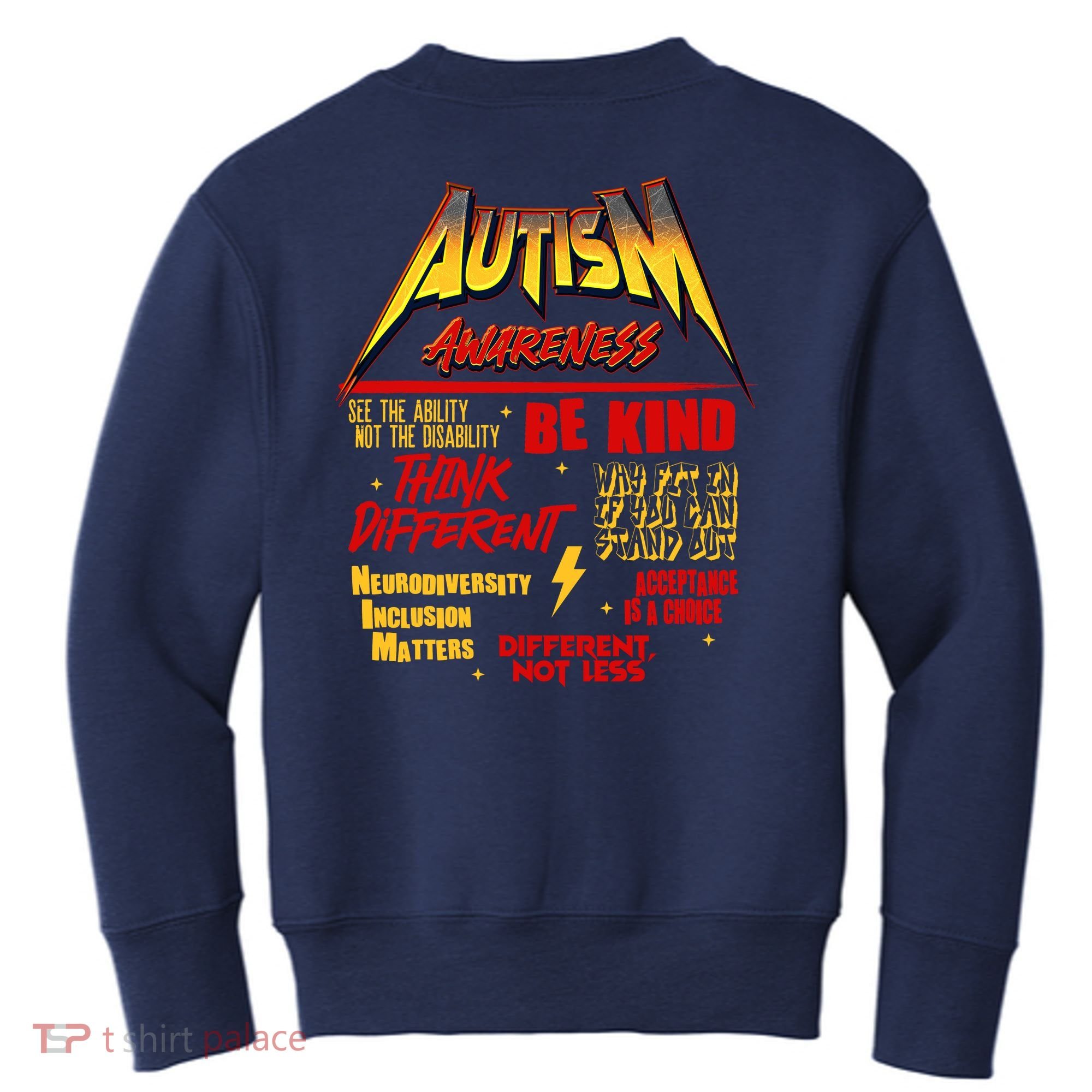 Autism World Tour Front And Back Kids Sweatshirt