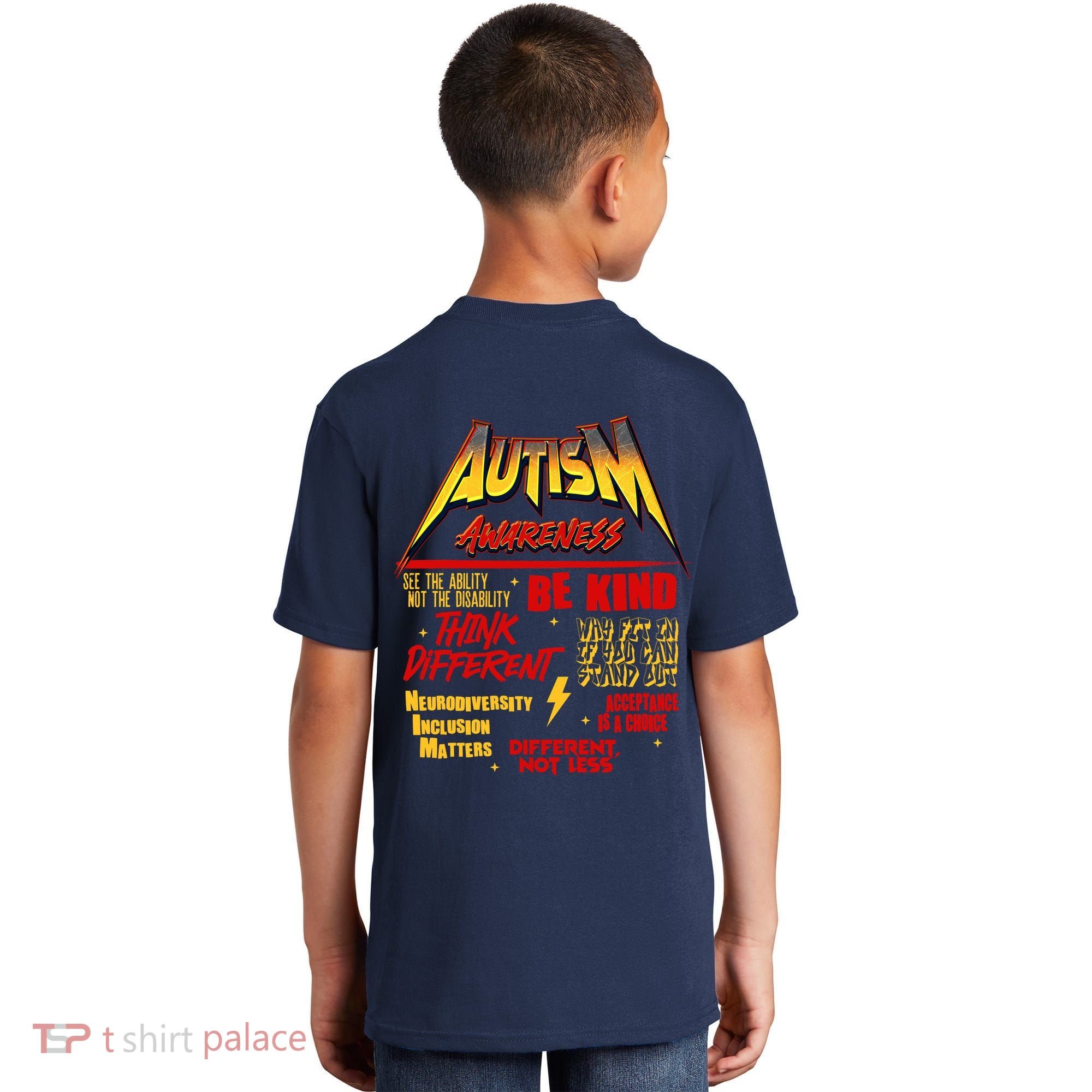Autism World Tour Front And Back Kids T-Shirt