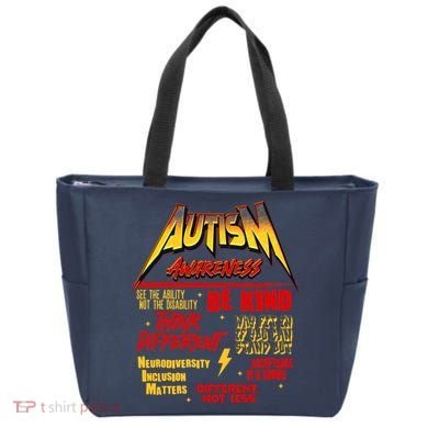 Autism World Tour Front And Back Tote Bag back