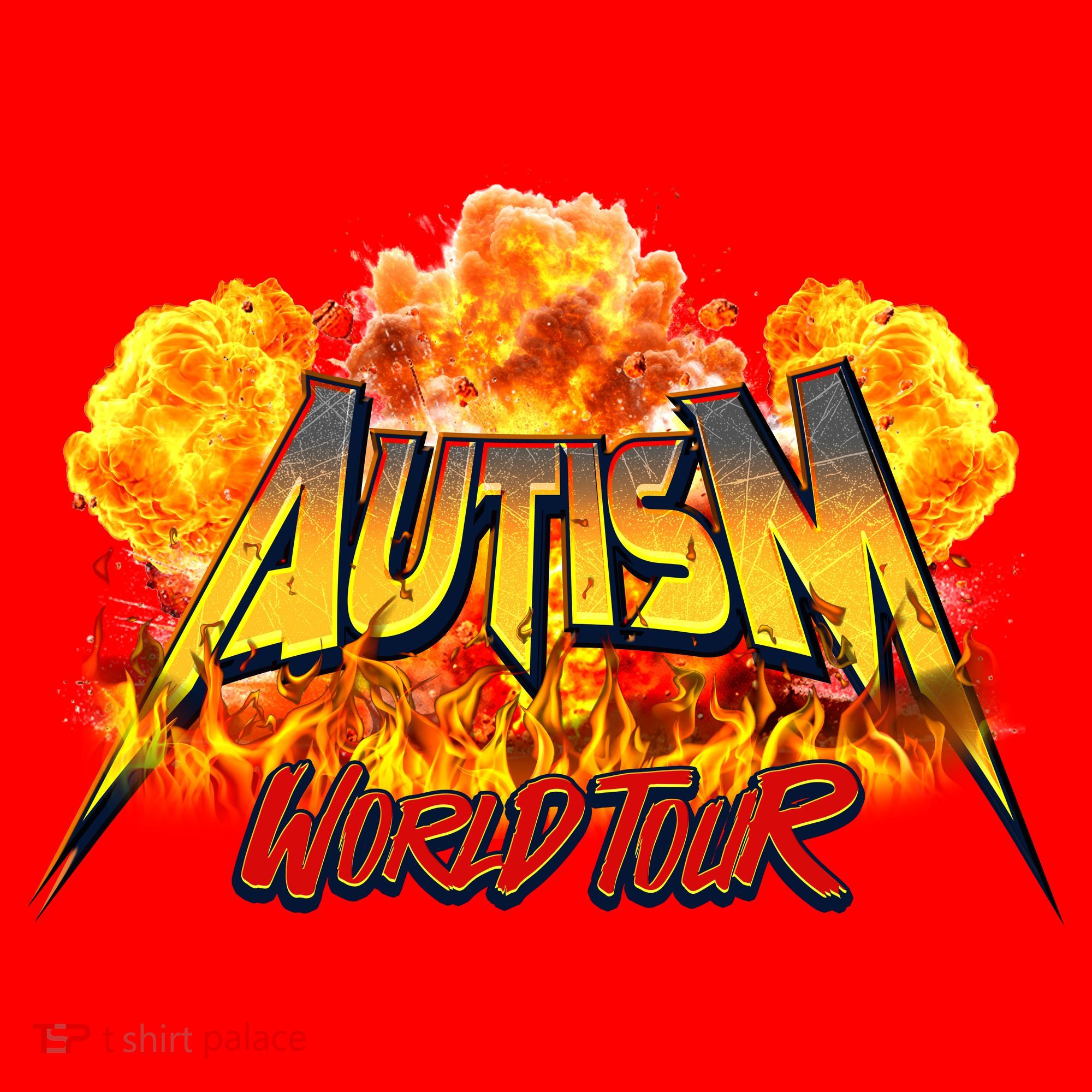 Autism World Tour Front And Back Santa Hat