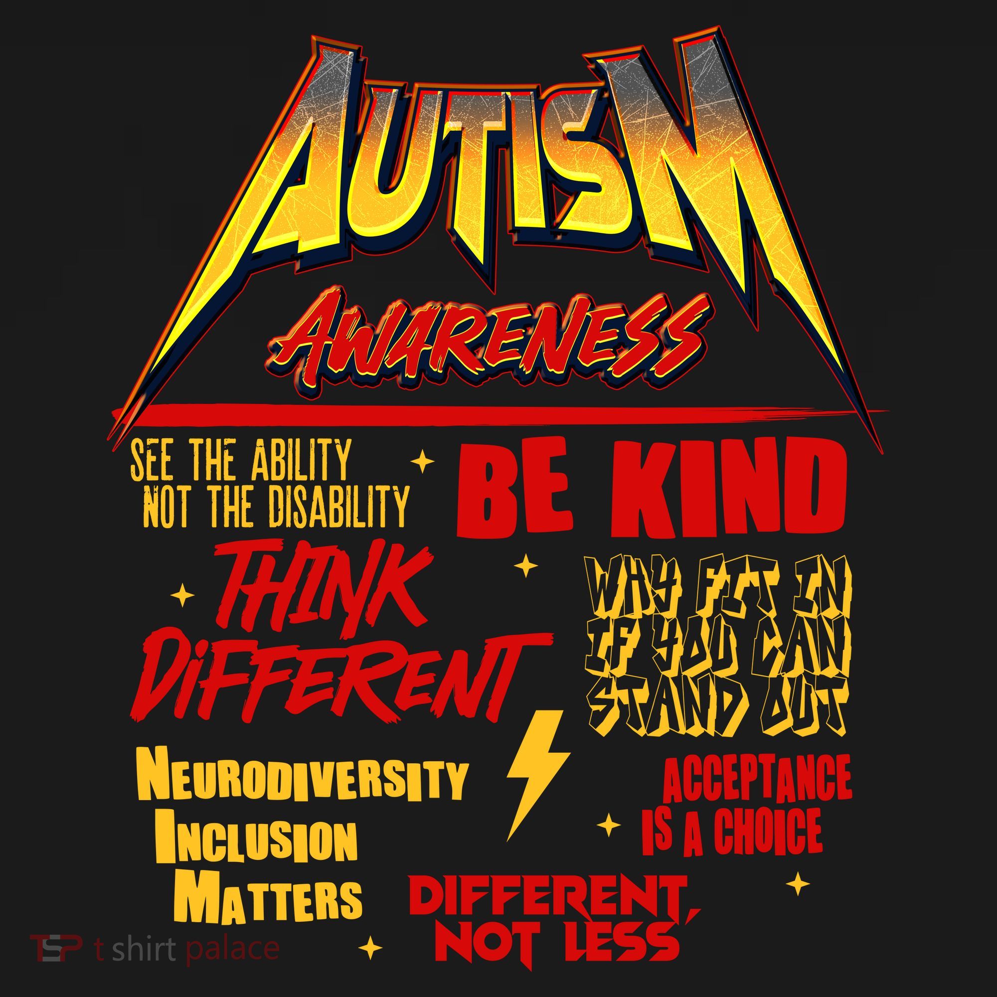 Autism World Tour Concert Be Kind Think Different USA-Made Doggie Bandana