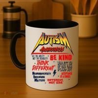 Autism World Tour Concert Be Kind Think Different Coffee Mug thumb 4