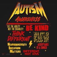 Autism World Tour Concert Be Kind Think Different Women's Hoodie thumb 2