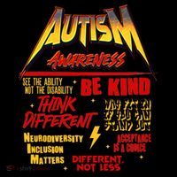 Autism World Tour Concert Be Kind Think Different Ornament thumb 1