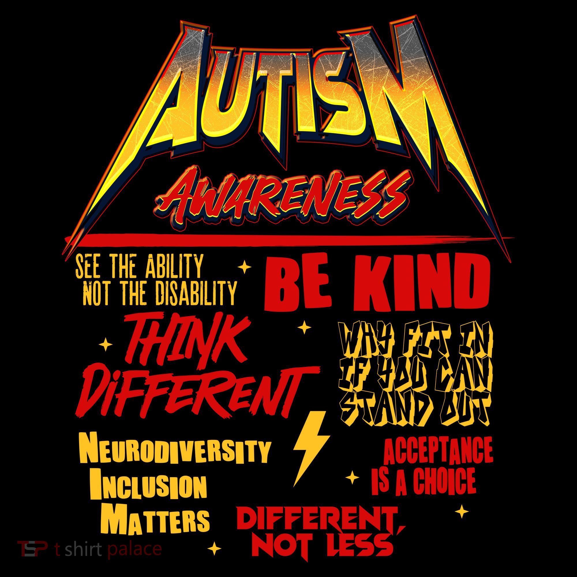 Autism World Tour Concert Be Kind Think Different Ornament