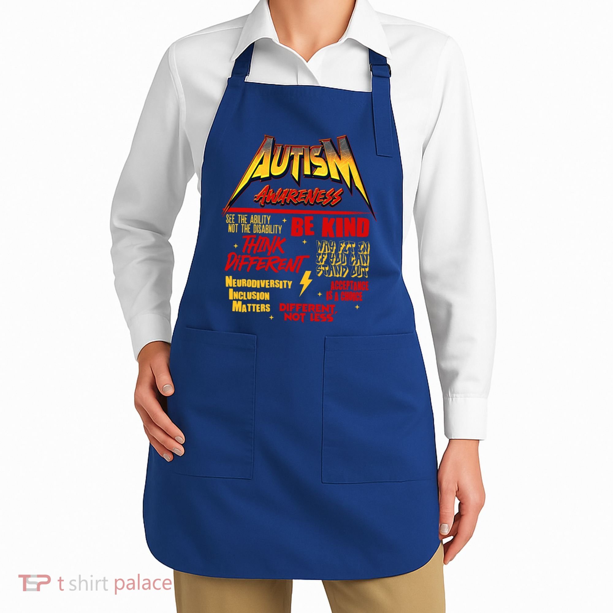 Autism World Tour Concert Be Kind Think Different Apron