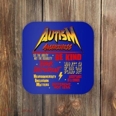 Autism World Tour Concert Be Kind Think Different Coaster