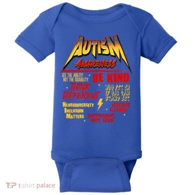 Autism World Tour Concert Be Kind Think Different Baby Bodysuit