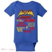 Autism World Tour Concert Be Kind Think Different Baby Bodysuit thumb 0