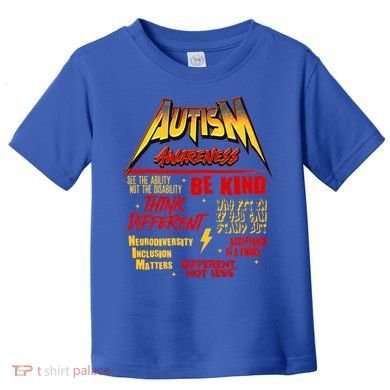 Autism World Tour Concert Be Kind Think Different Toddler T-Shirt