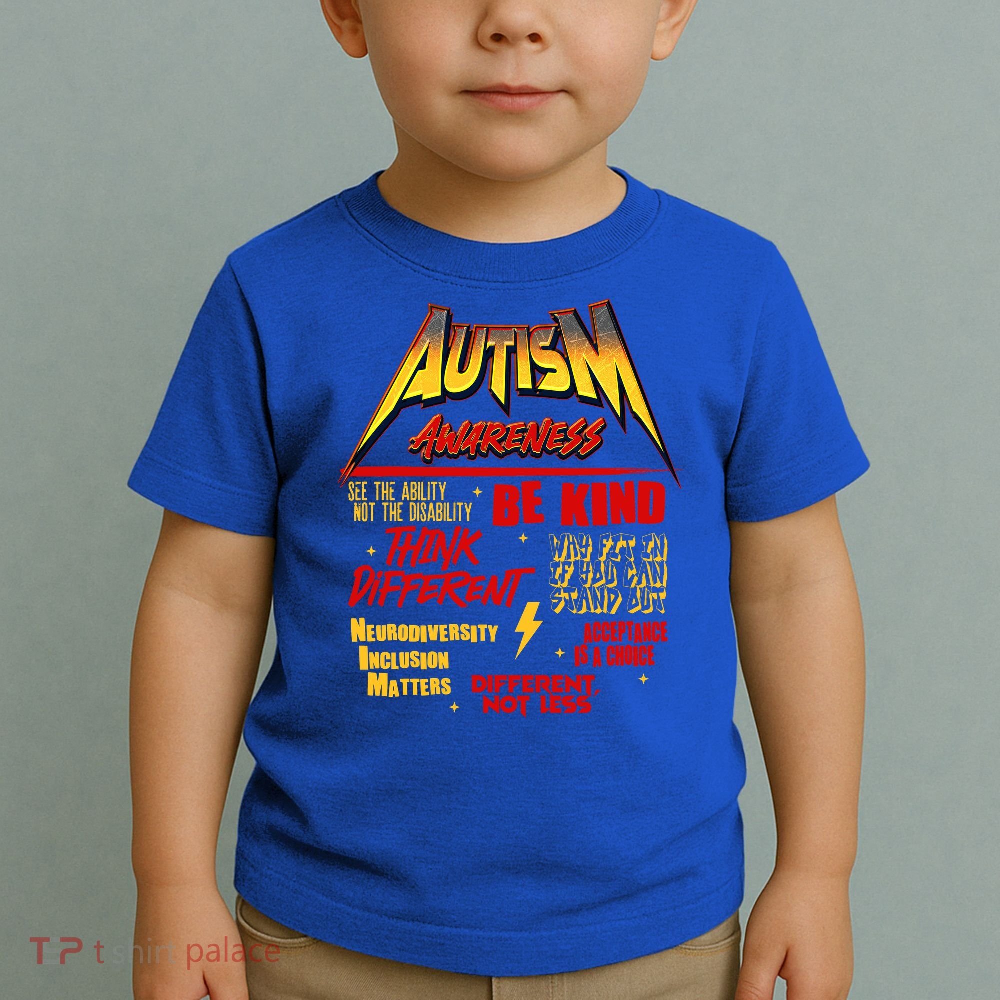 Autism World Tour Concert Be Kind Think Different Toddler T-Shirt