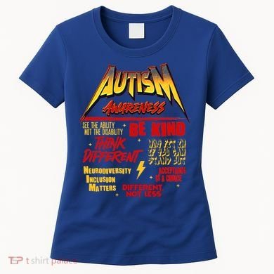 Autism World Tour Concert Be Kind Think Different Women's T-Shirt