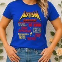Autism World Tour Concert Be Kind Think Different Women's T-Shirt thumb 2