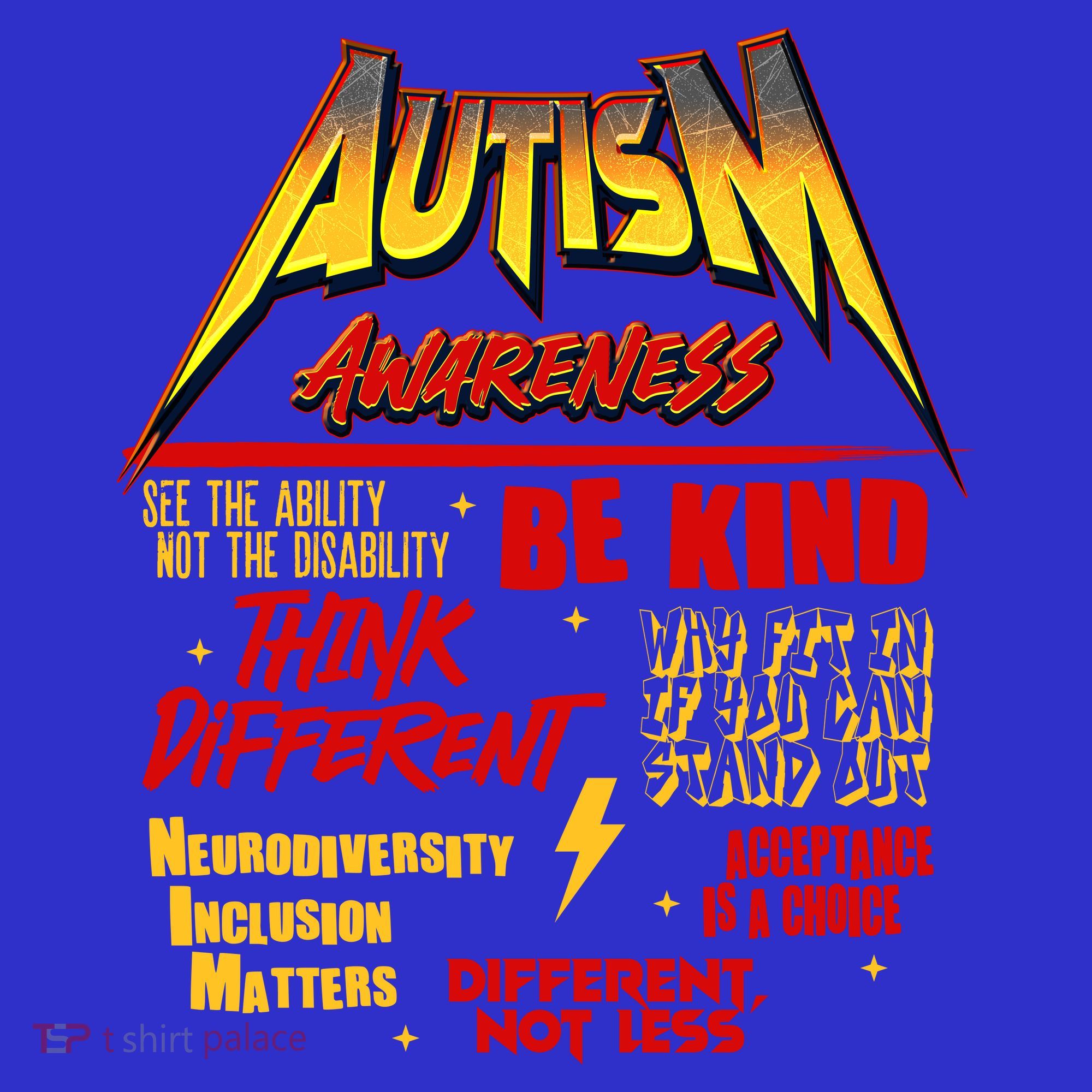 Autism World Tour Concert Be Kind Think Different Women's T-Shirt