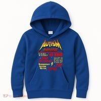 Autism World Tour Concert Be Kind Think Different Kids Hoodie thumb 0