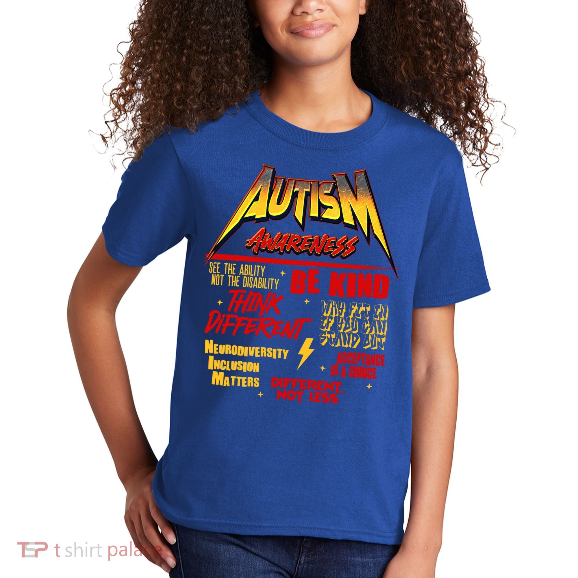 Autism World Tour Concert Be Kind Think Different Kids T-Shirt