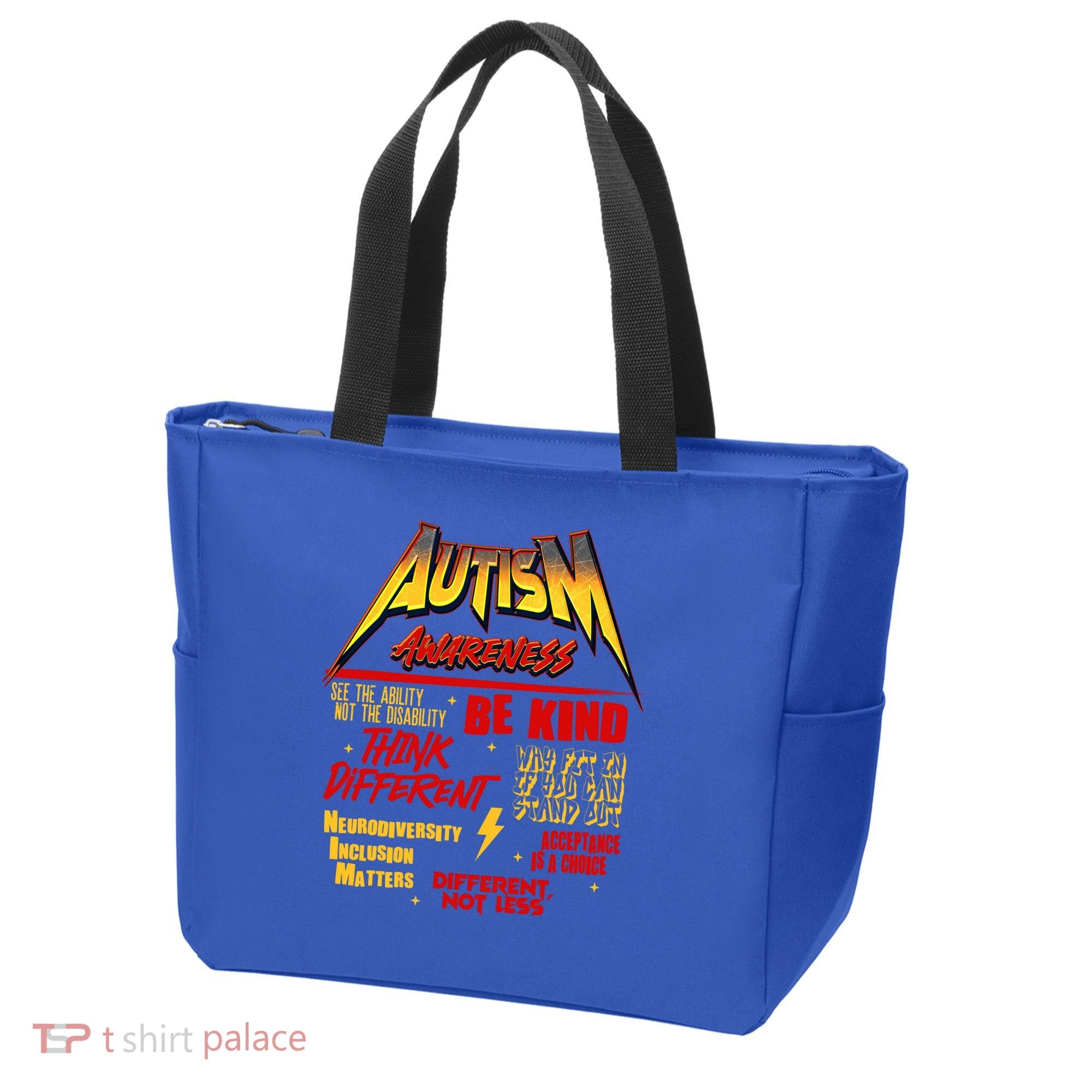 Autism World Tour Concert Be Kind Think Different Tote Bag