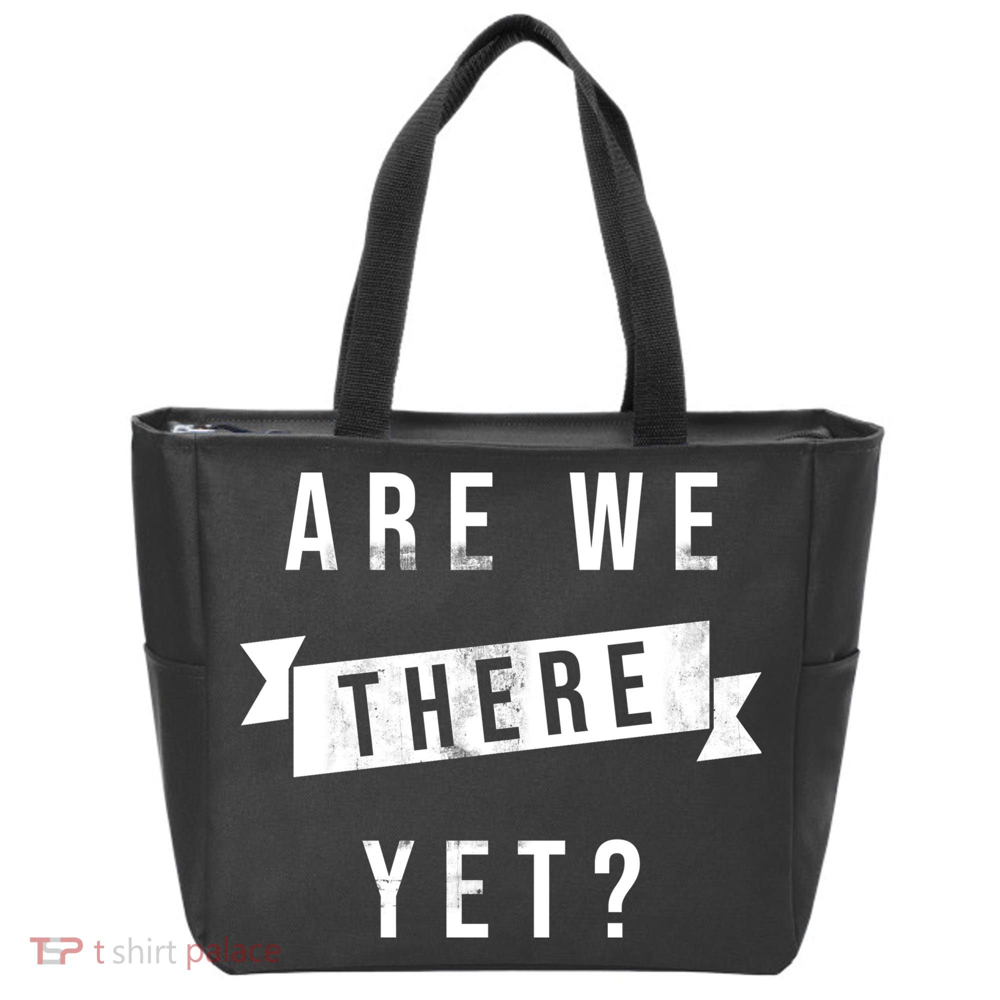 Are We There Yet Travel Road Trip Tote Bag