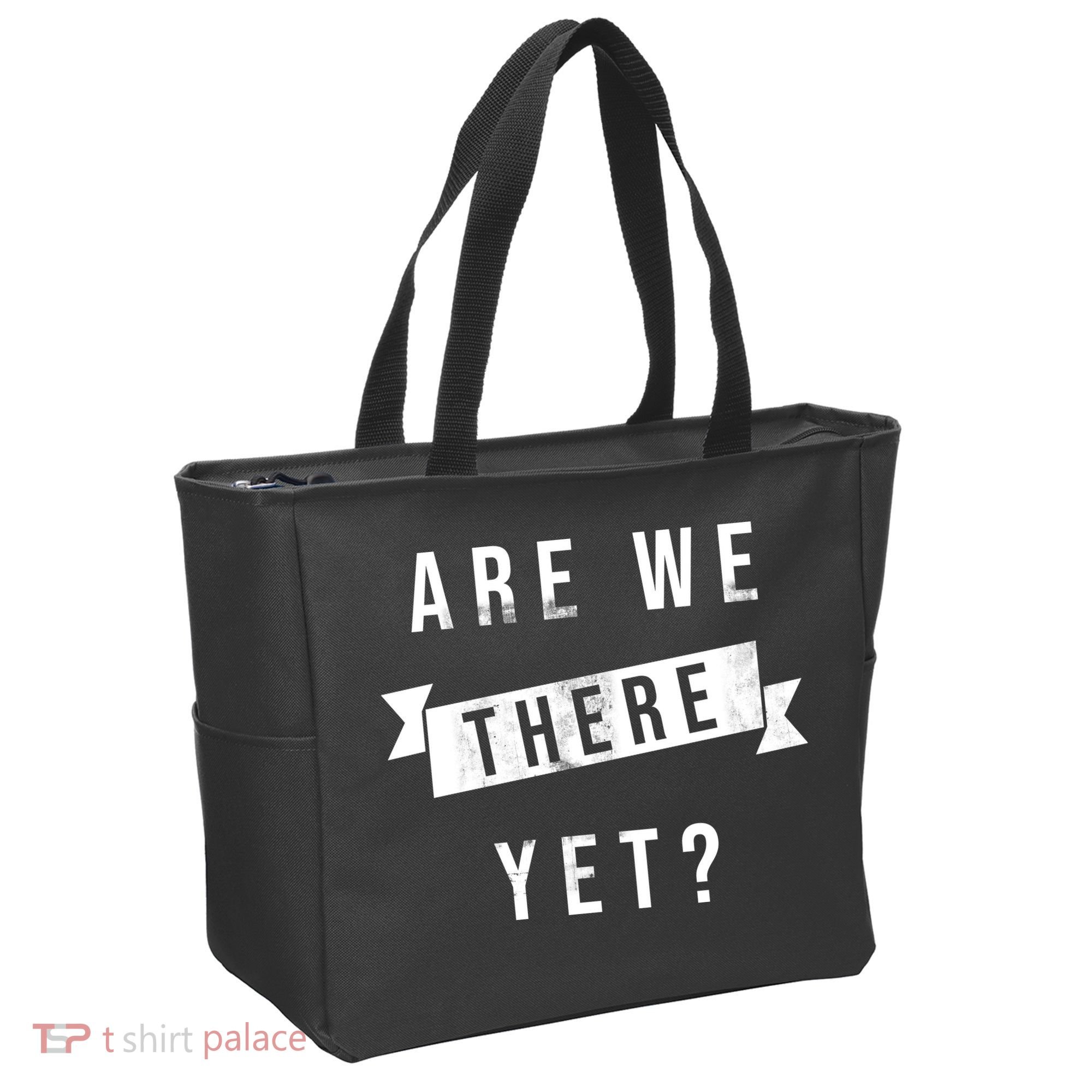 Are We There Yet Travel Road Trip Tote Bag